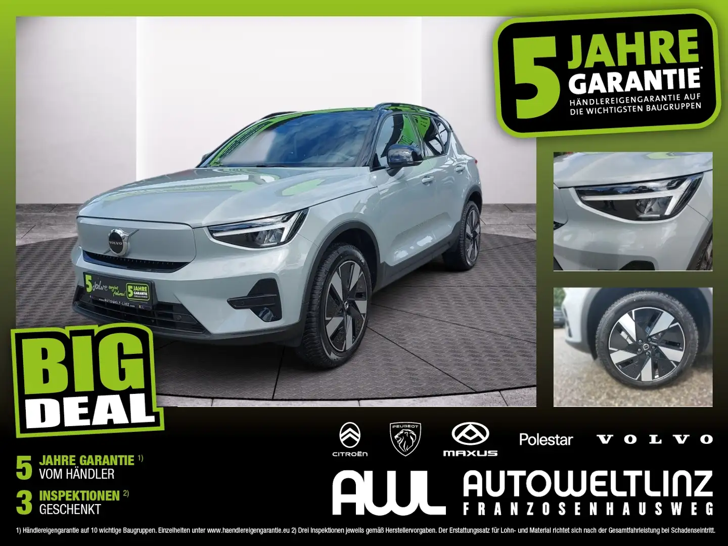 Volvo XC40 Single Extanded Range 82 kWh Plus Gris - 1