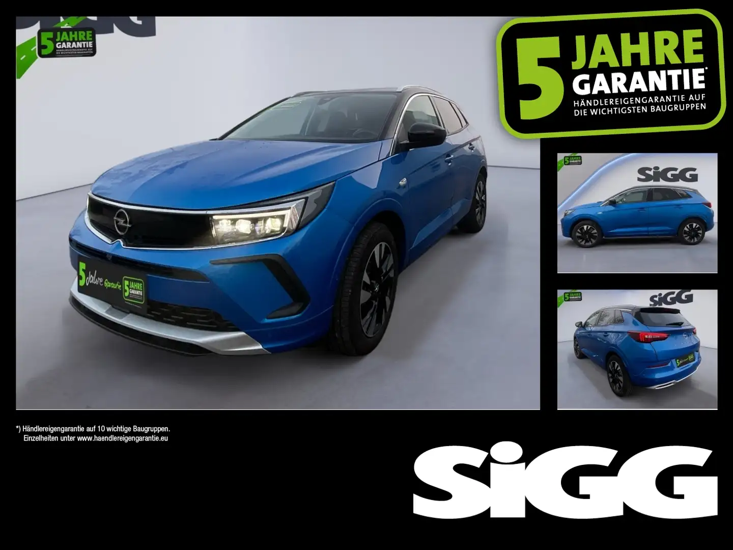 Opel Grandland 1.6 Turbo Ultimate 2xKlima 360 ACC AUT Blau - 1