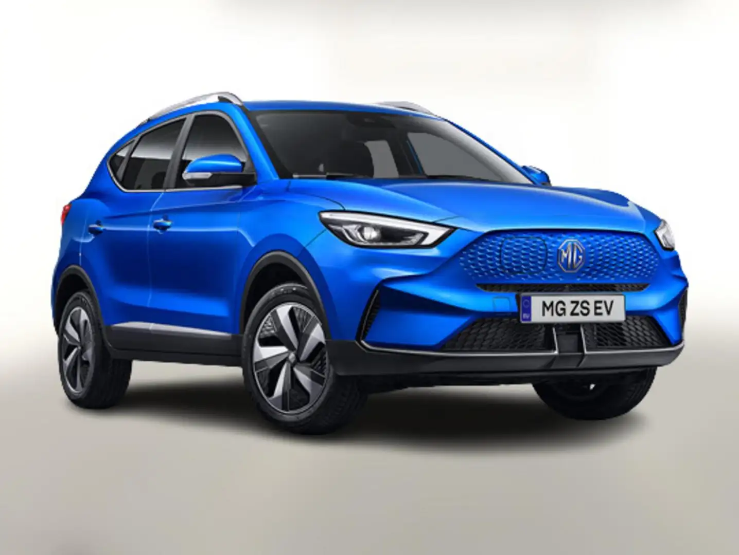 MG ZS Luxury EV 51kWh Pano LED Nav ACC SHZ Kam360 130... Blau - 1