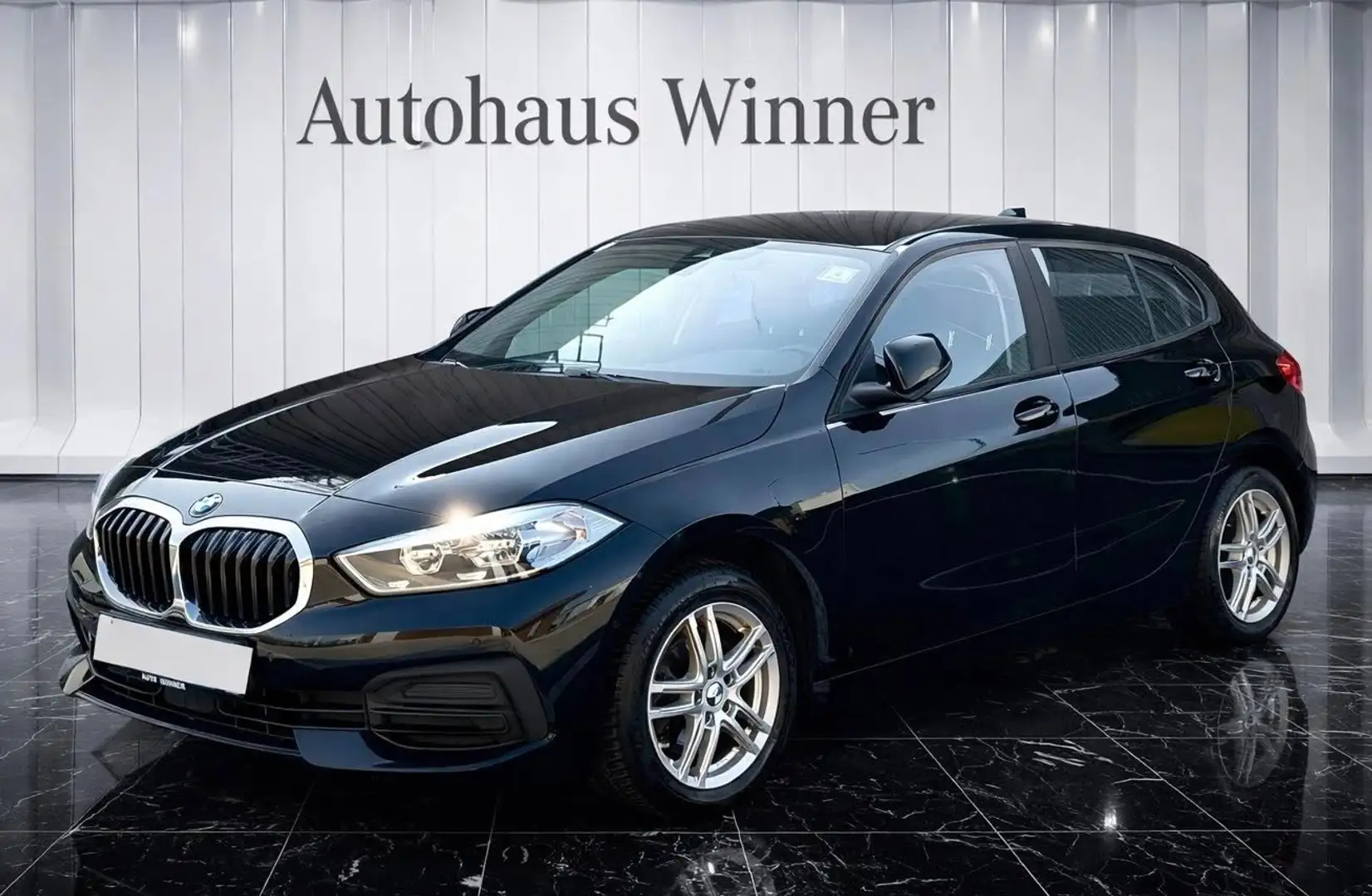 BMW 116 116 d Advantage Aut. Erstbesitz MwSt. mod. 2023 Schwarz - 2