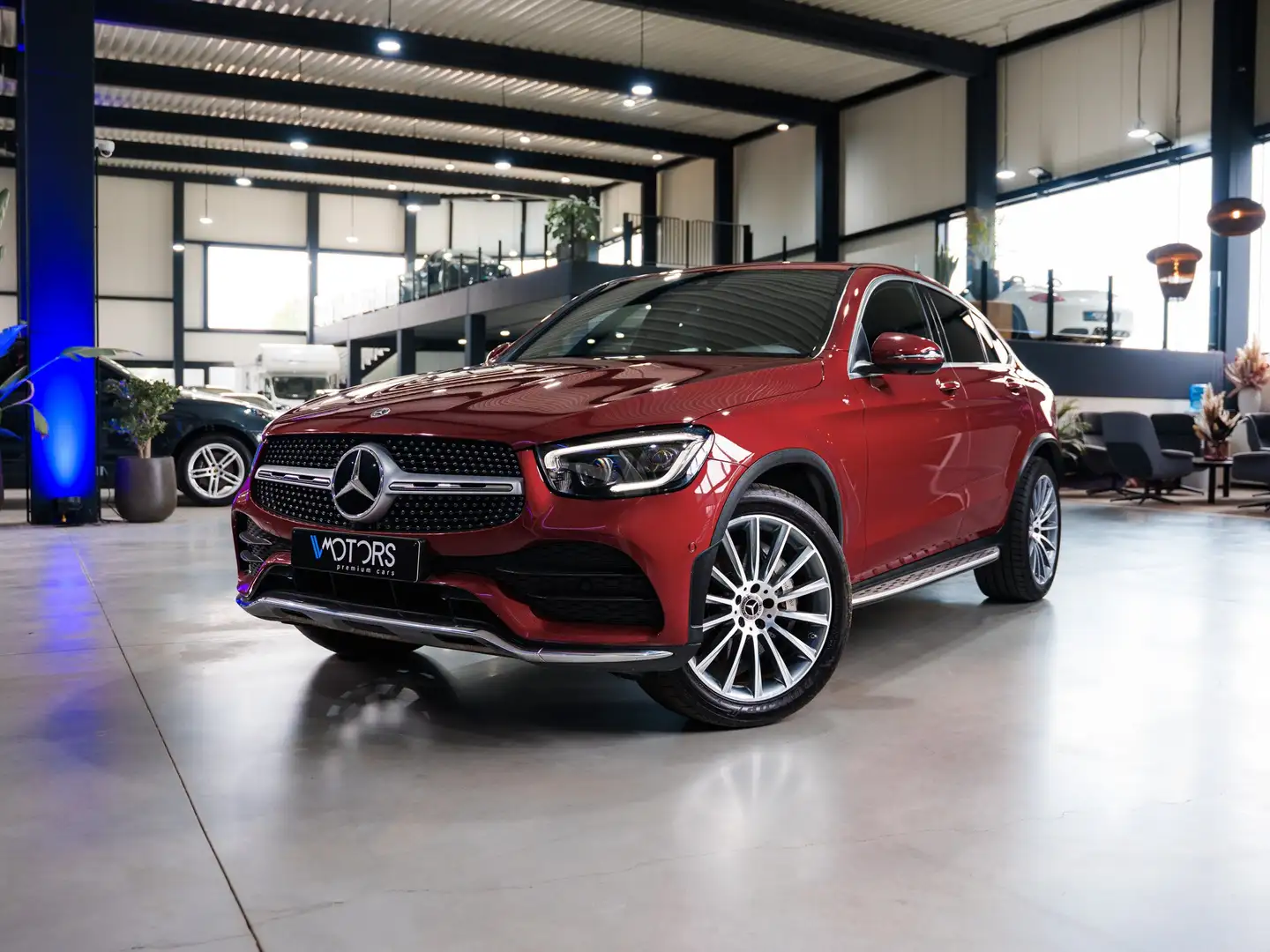 Mercedes-Benz GLC 200 GLC-Coupe 200 d 4Matic AMG Line - Pano -  CC - Rood - 2