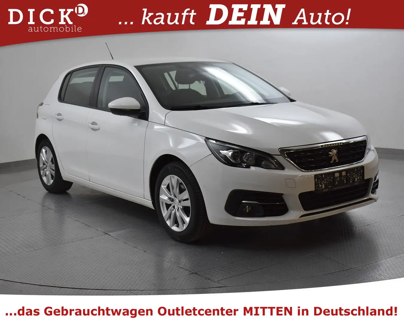 Peugeot 308 1.2 Aut. Active Pack NAVI+PDC+TEMP+MFL+APPLE Blanc - 1