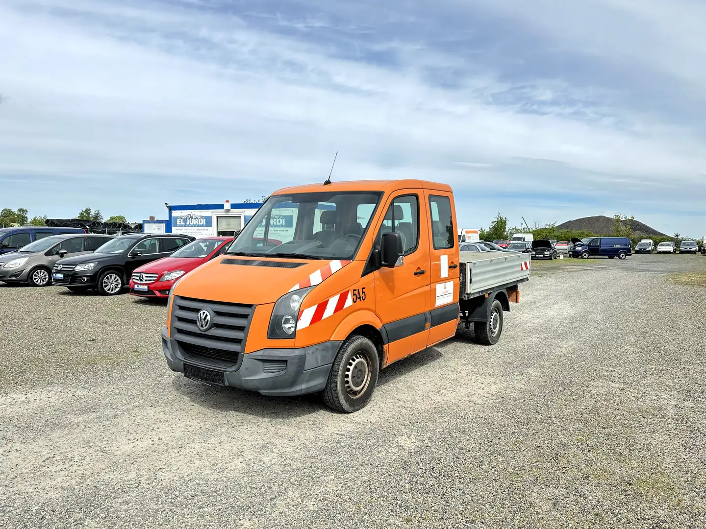 Volkswagen Crafter 35 mittel L2 Doppelkabine *Pritsche*6 Sitzer* Orange - 1