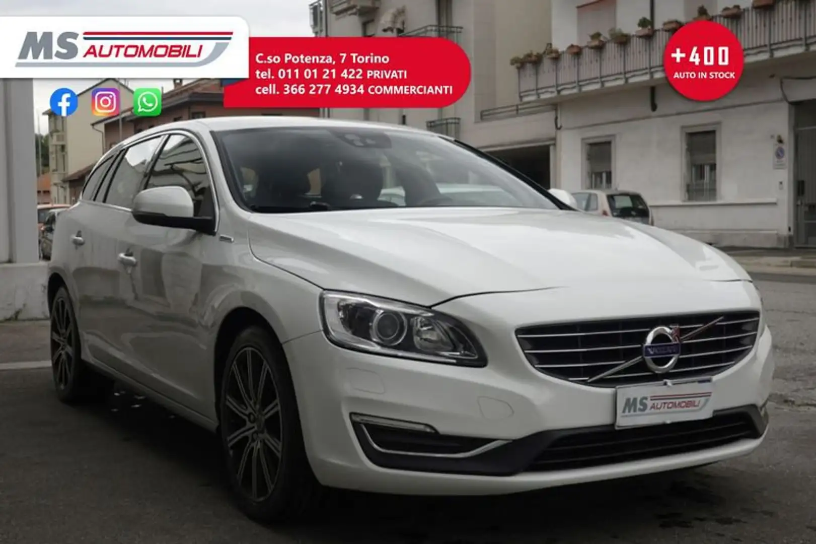 Volvo V60 D6 Twin Engine Geartronic Summum Unicoproprietario Bianco - 1