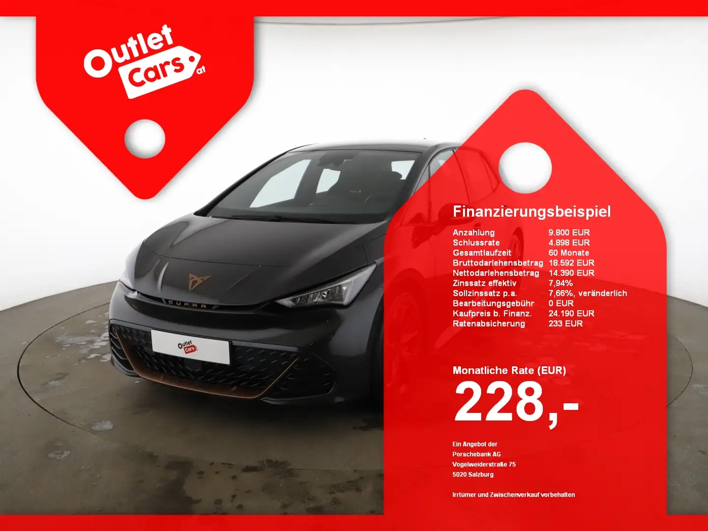 CUPRA Born 170kWh Wärmepumpe+LED+NAVI+RFK+Virtual Grau - 1