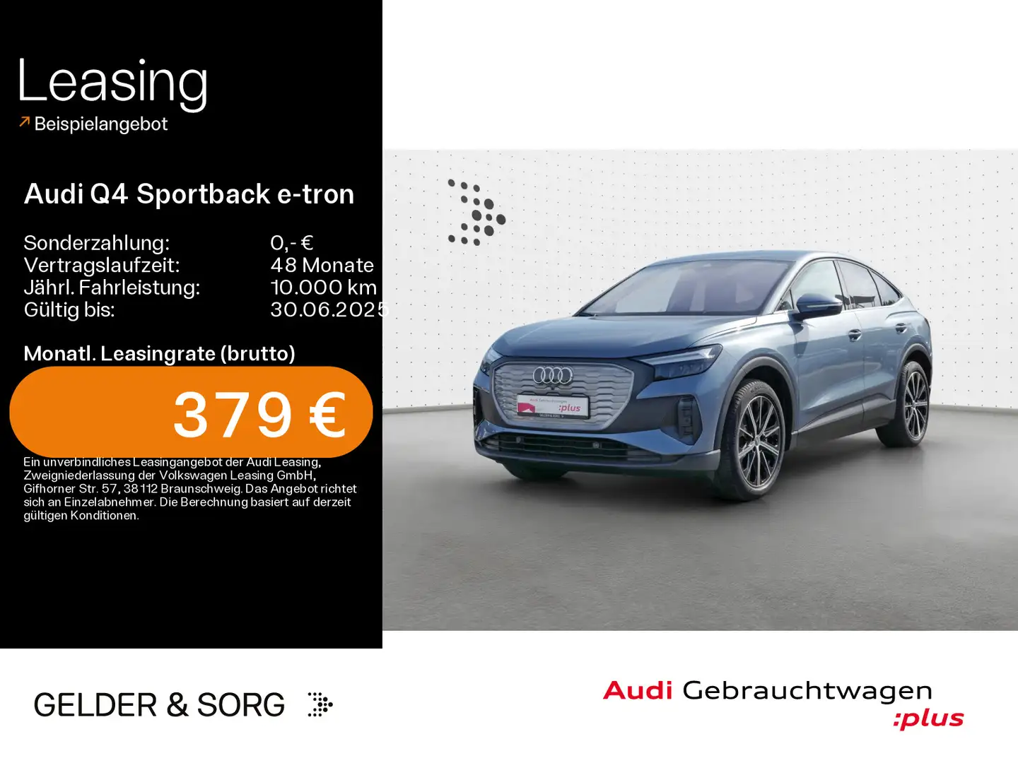 Audi Q4 e-tron 45 LED*Kamera*Standklima Blau - 1