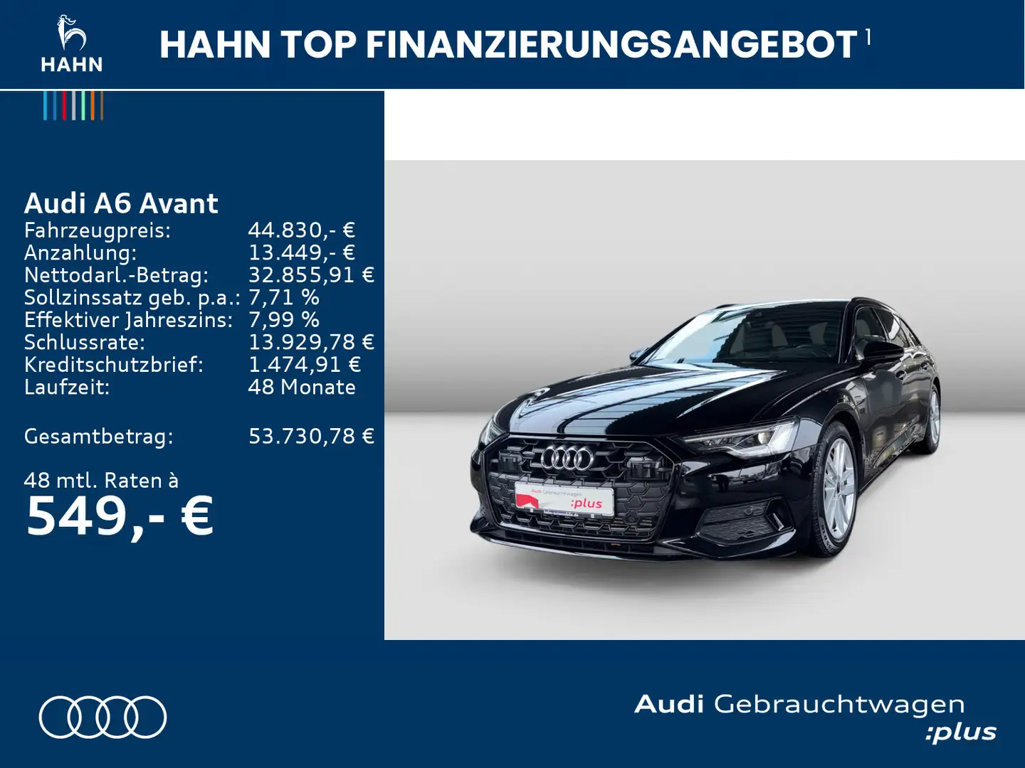 Audi A6 advanced 50TFSIe quattro S-trc HUD B&O Schwarz - 2