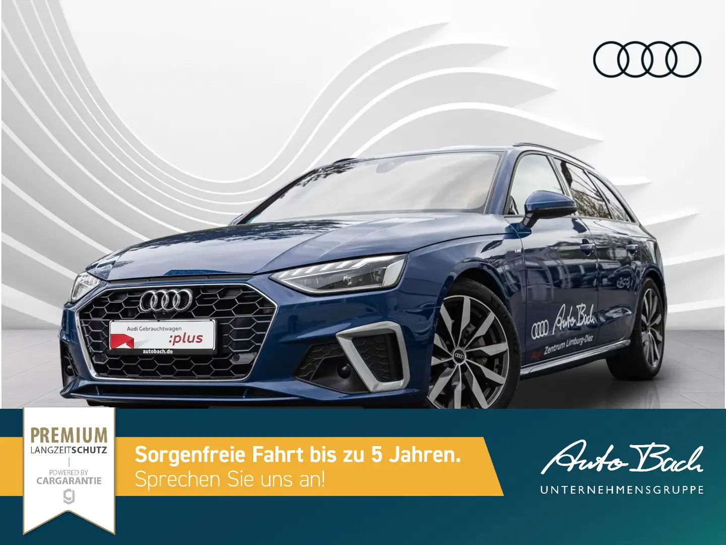 Audi A4 S line 40TDI Stronic Navi ACC AHK EPH L Blau - 2