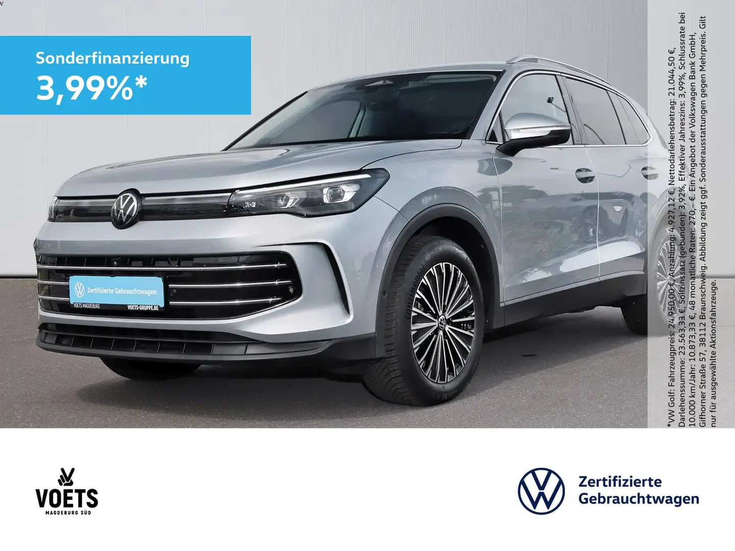 Volkswagen Tiguan ELEGANCE 1.5eTSI DSG IQ-LIGHT+AHK+AREA V. Silber - 1