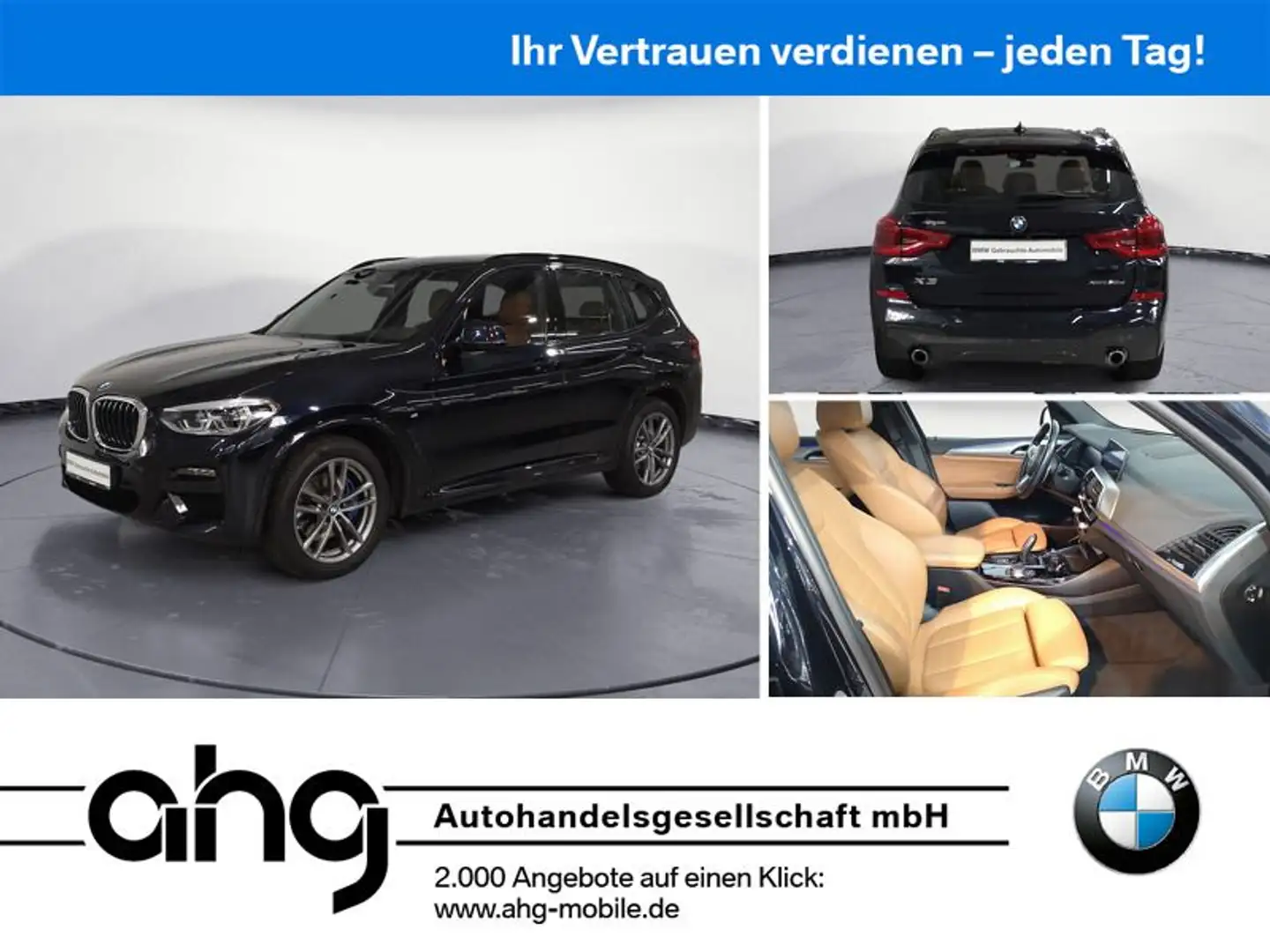 BMW X3 M X3 xDrive30d M SPORT AT Navi Leder Panoramadach Schwarz - 1