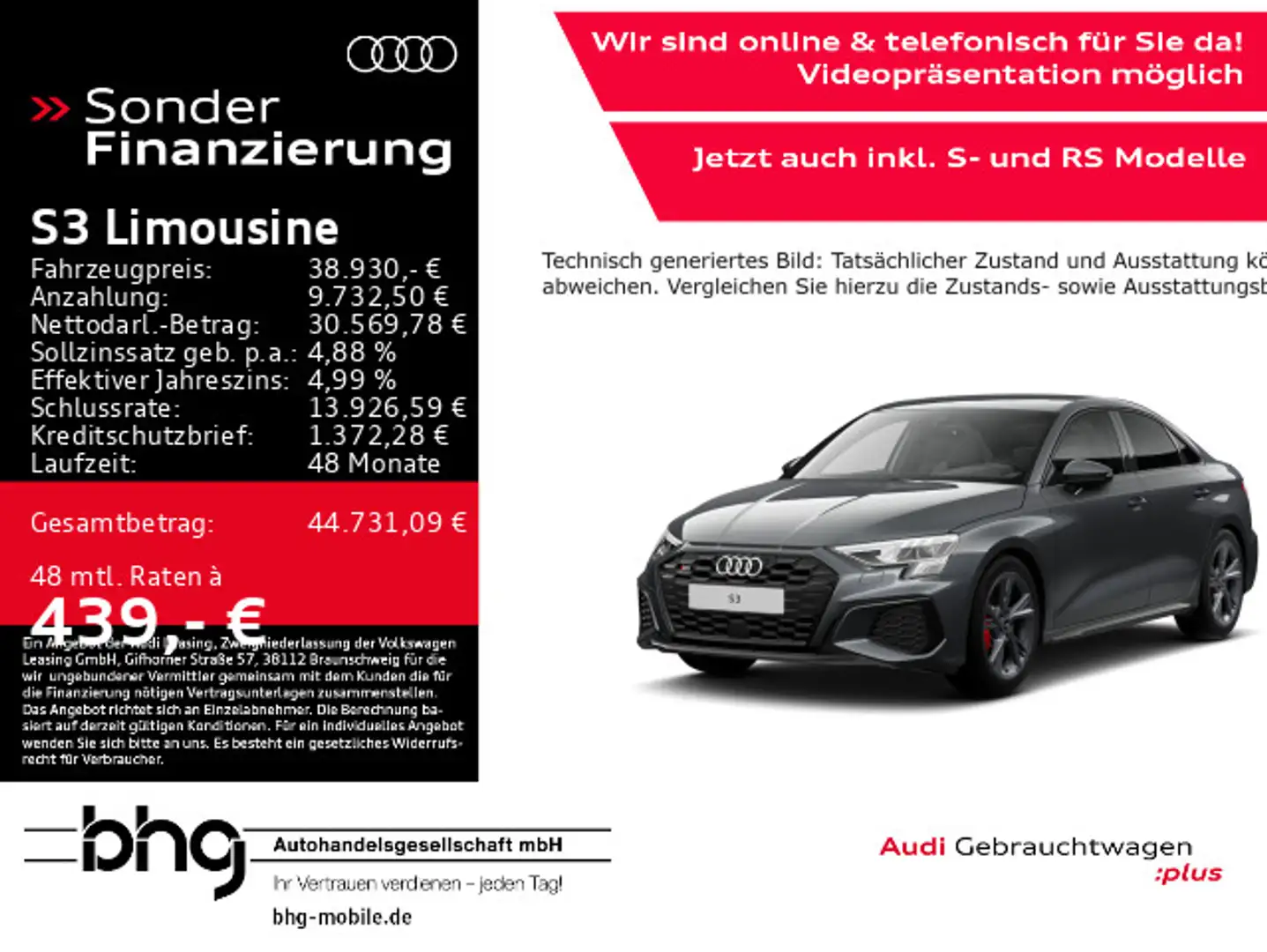 Audi S3 quattro Business Navi Keyless Kamer Grau - 1