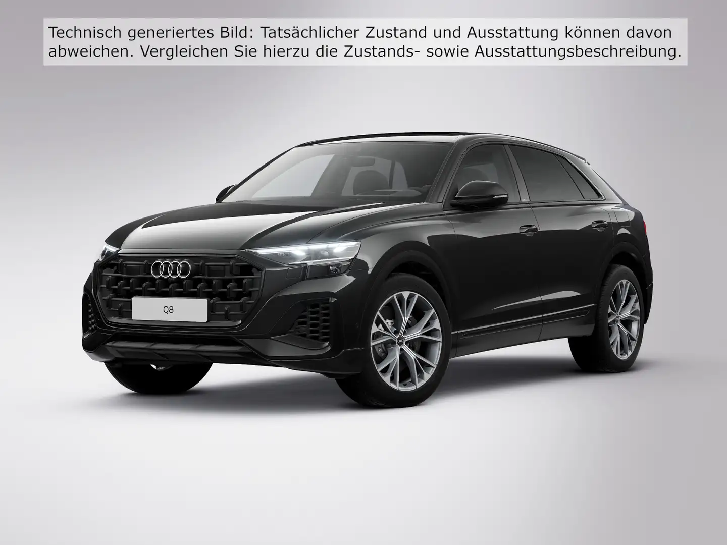 Audi Q8 55 TFSIe Q 2x S LINE LEDER PANO LM21 LUFT Schwarz - 2