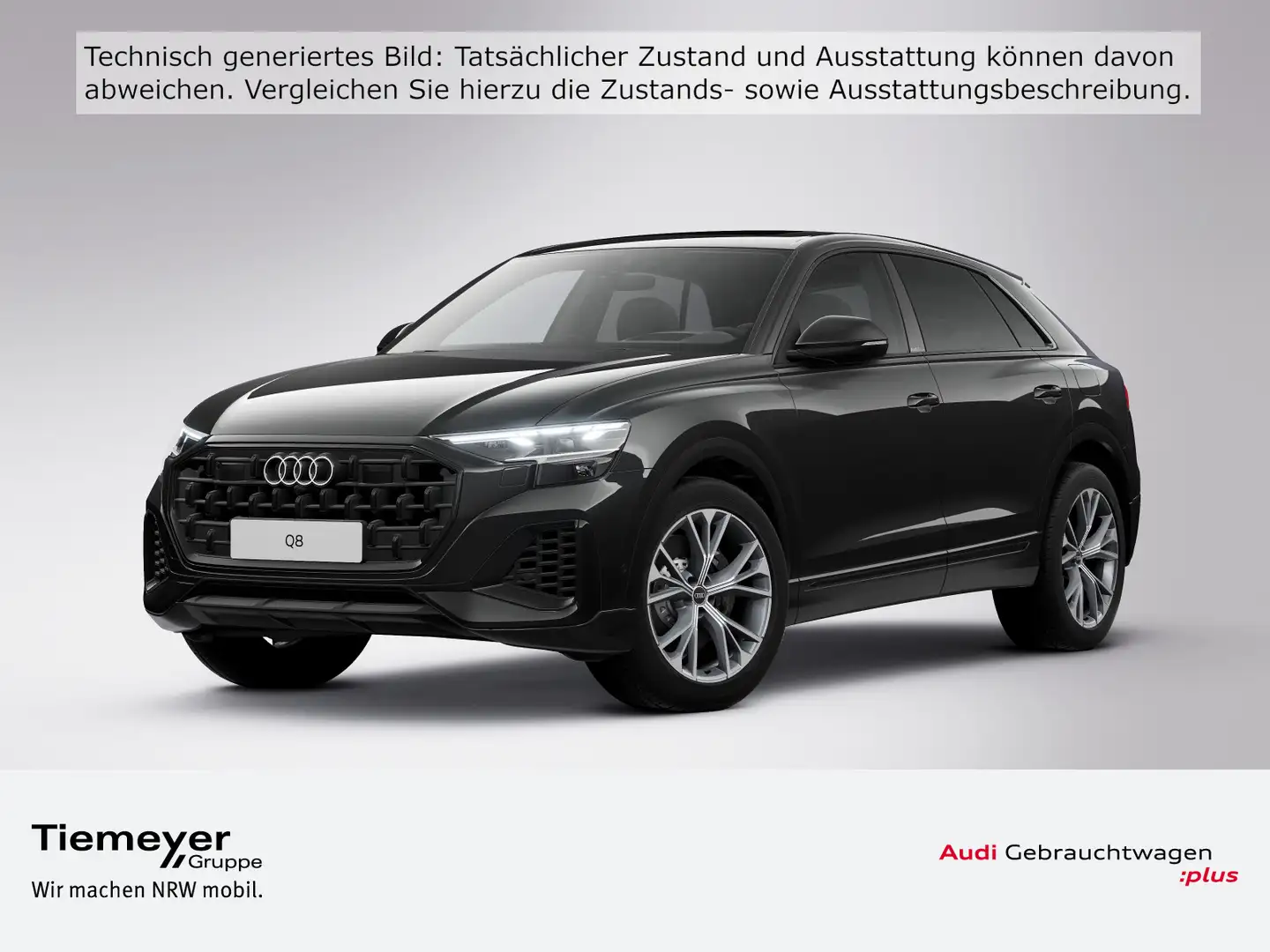 Audi Q8 55 TFSIe Q 2x S LINE LEDER PANO LM21 LUFT Schwarz - 1