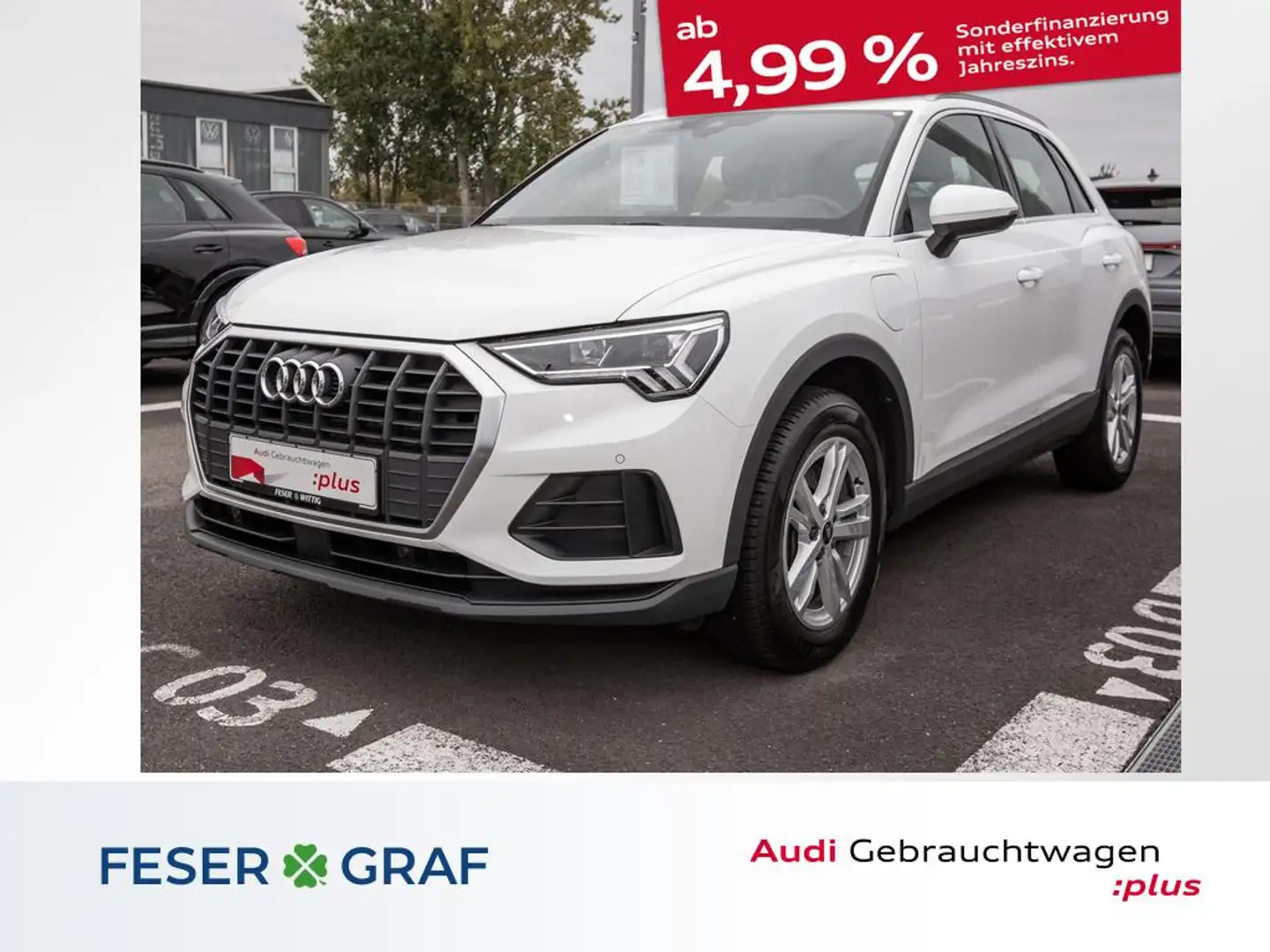Audi Q3 45 TFSI e S-line Stronic,LED,Navi+,VC Weiß - 1