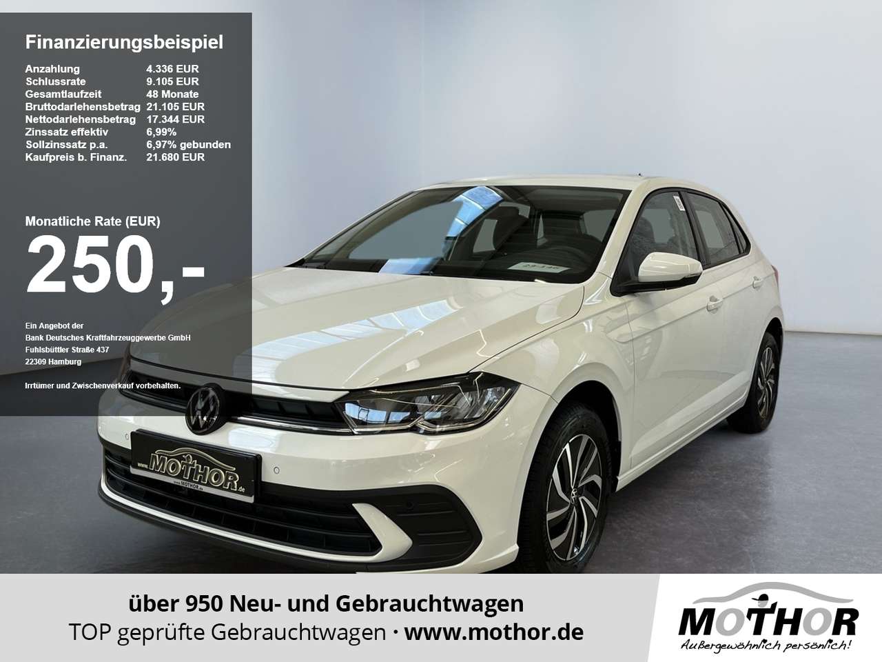 Volkswagen Polo 2025 — VI Life 1.0 TSI DSG Kamera Ganzjahresreifen
