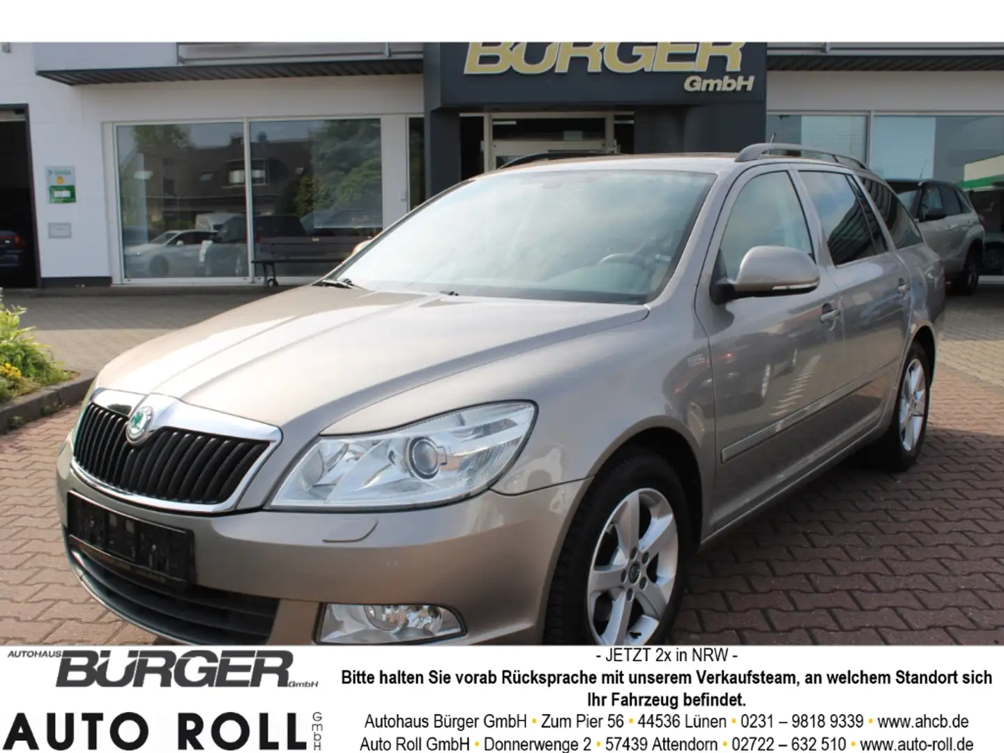 Skoda Octavia Combi 1.2 TSI AHK SD SHZ Temp PDC Klimaautom Berga Brun - 1