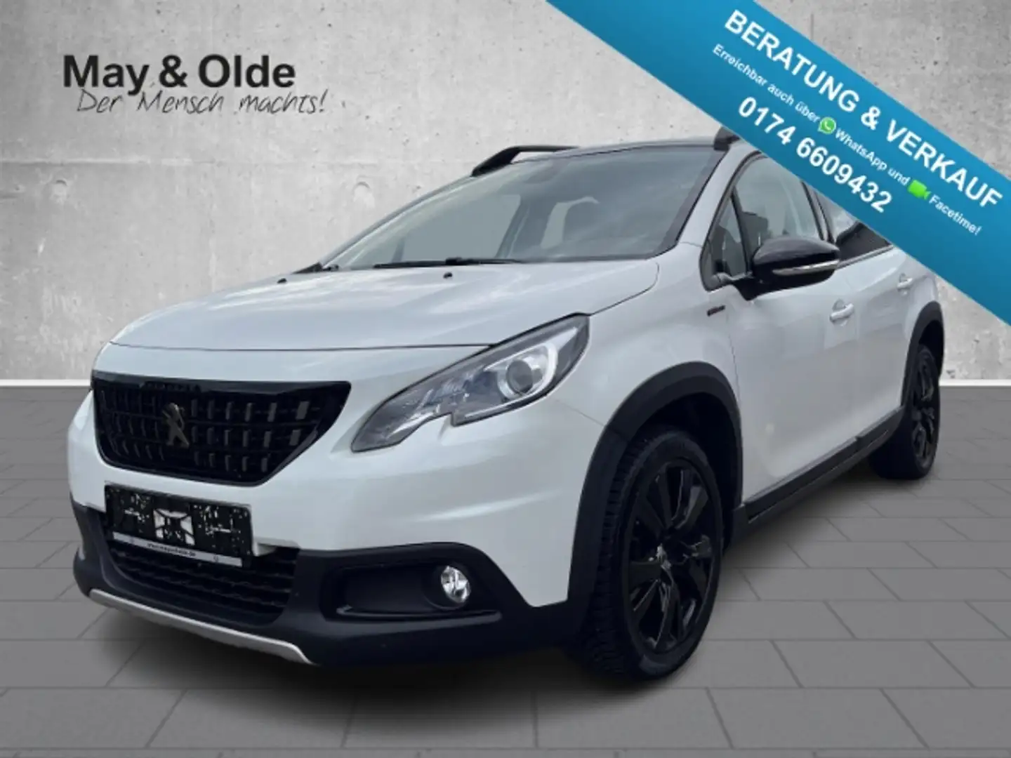 Peugeot 2008 1.2 PureTech Aut. GT-Line Pano Kamera Leder Blanc - 1