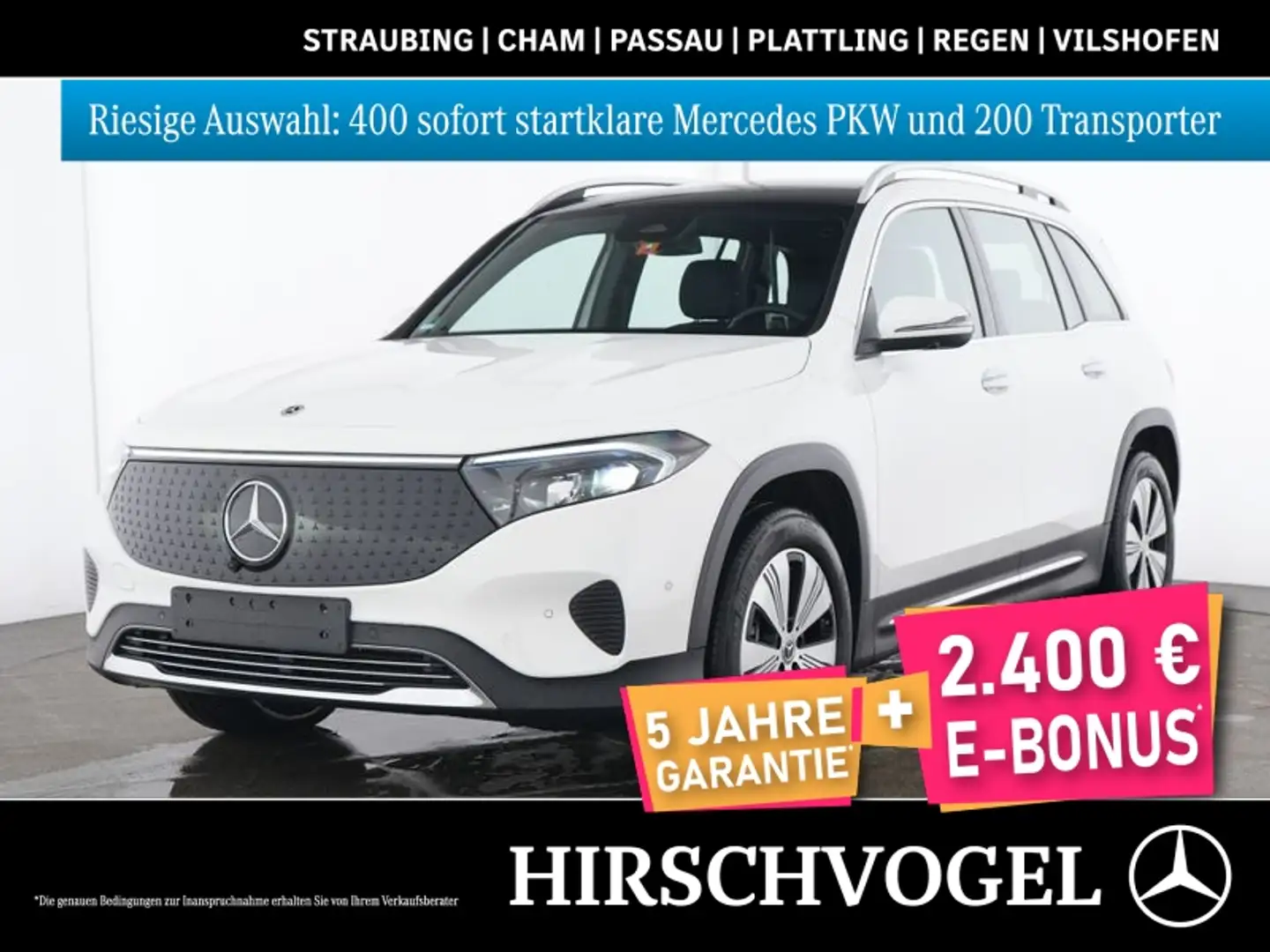 Mercedes-Benz EQB 300 4M Progressive+Pano+AHK+KEYLESS+MBUX+LED Weiß - 1