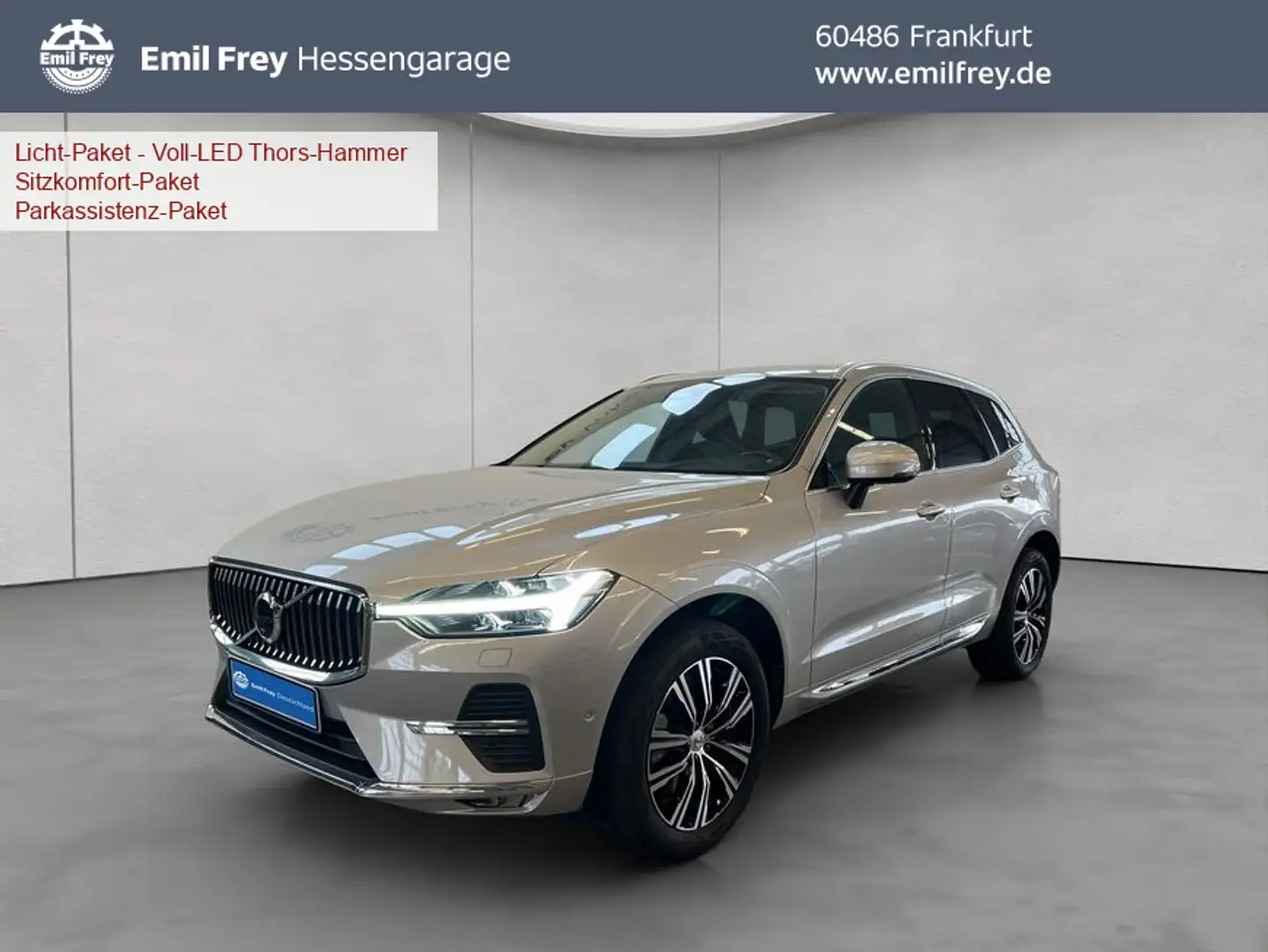Volvo XC60 XC60 B4 Inscription Aut Nappaleder perforiert 360° Silber - 1