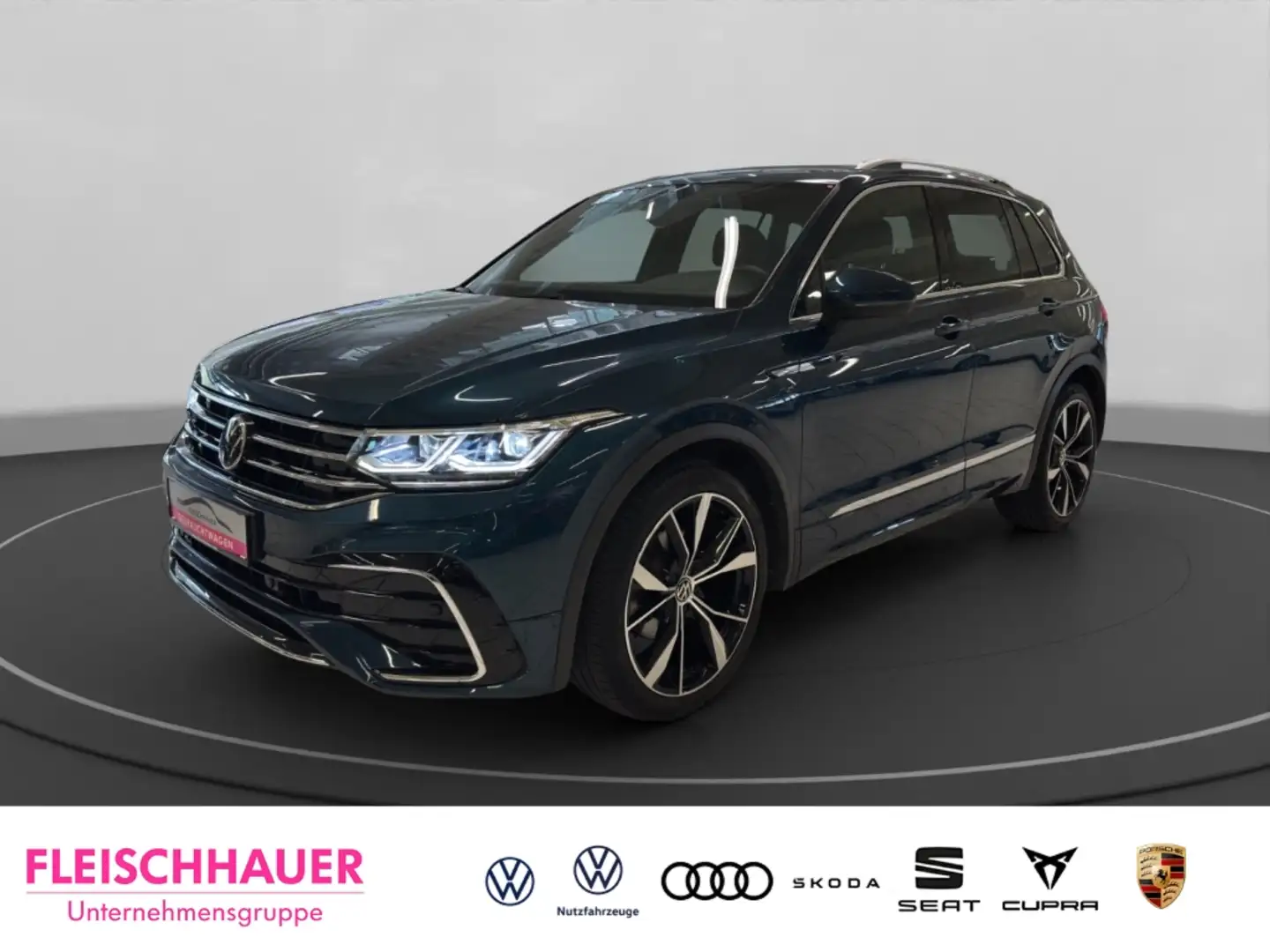 Volkswagen Tiguan R-Line 1.5 TSI Matrix+Navi+AHK+20''+Kamera+App-con Blau - 1