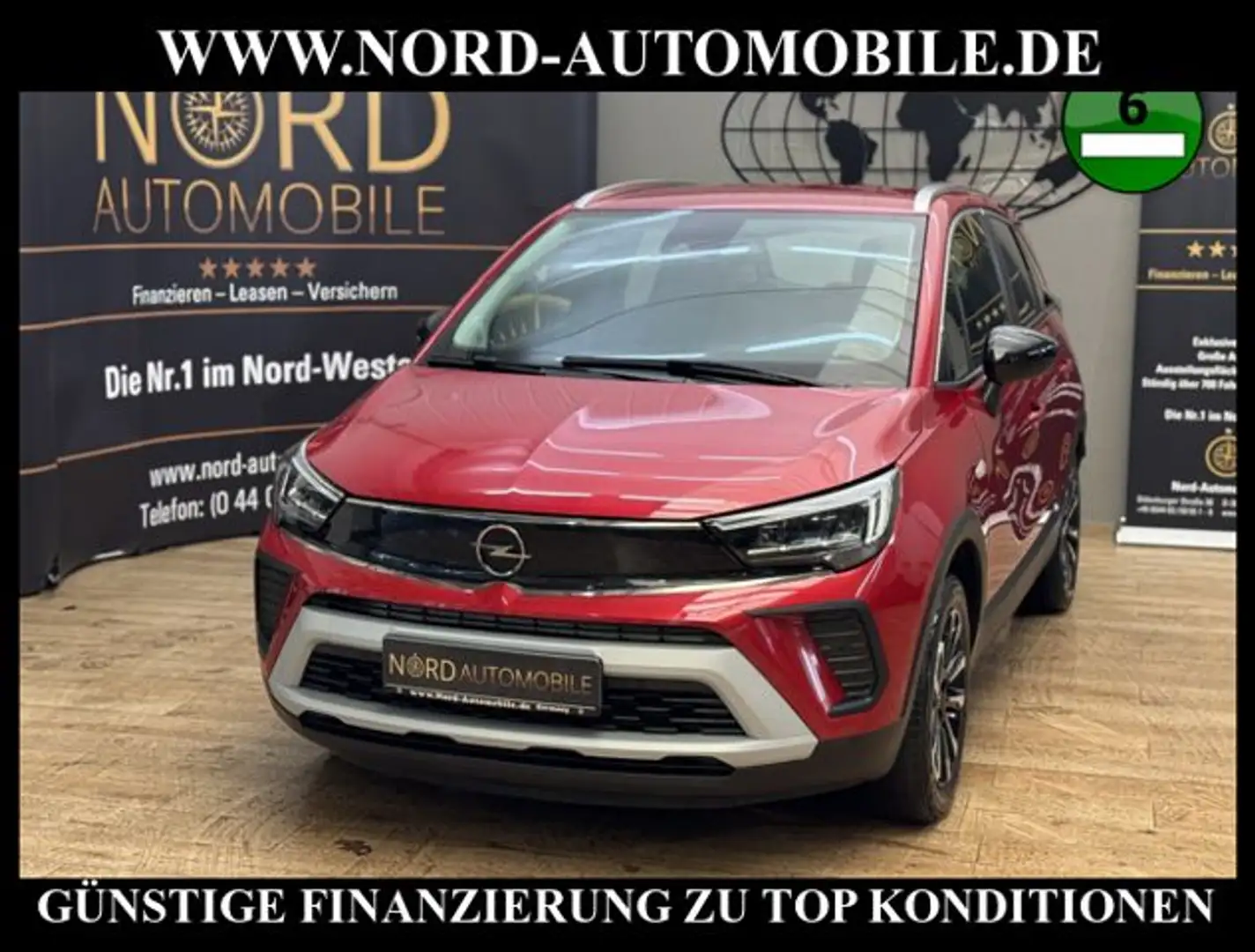 Opel Crossland X 1.5 CDTi ELEGANCE AUTOM *AHK*KAM* Business Eleganc Rouge - 1