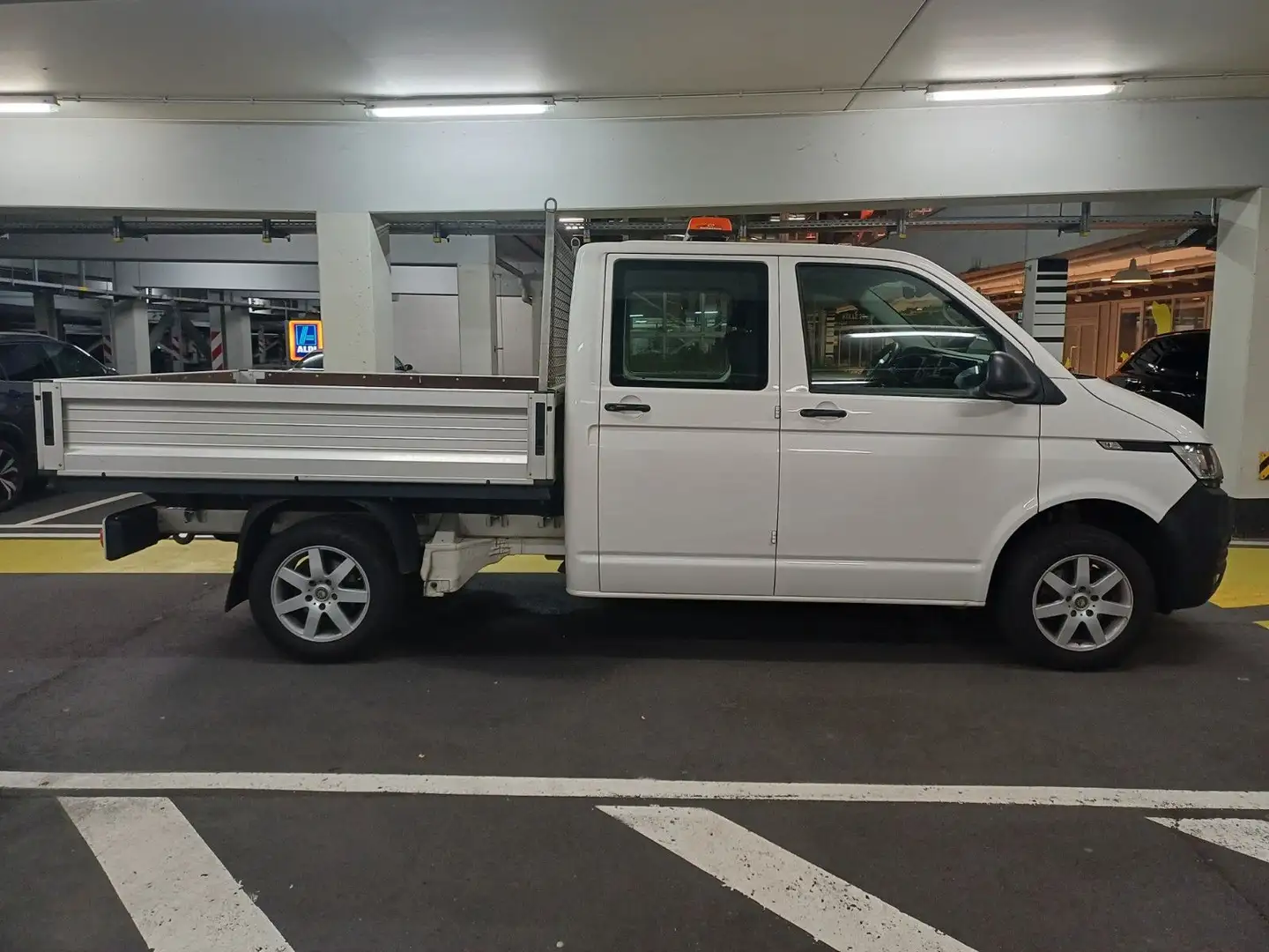 Volkswagen T6 Transporter T6.1 Transporter Pritsche Doka, Klima,Navi,AHK Blanc - 2