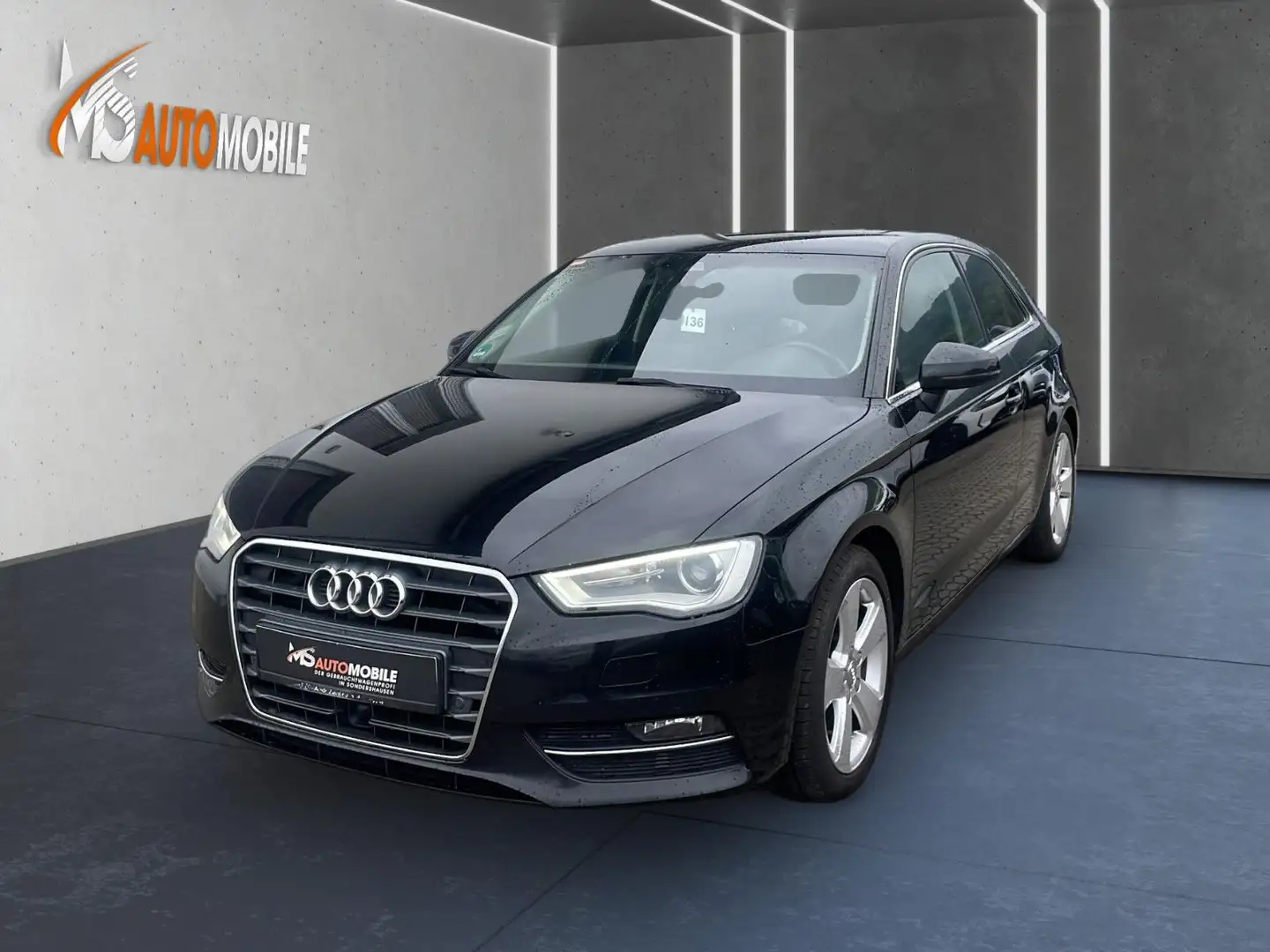 Audi A3 ambition+ACC+BI-XENON+PDC+NAVI+SCHECKHEFT Noir - 1