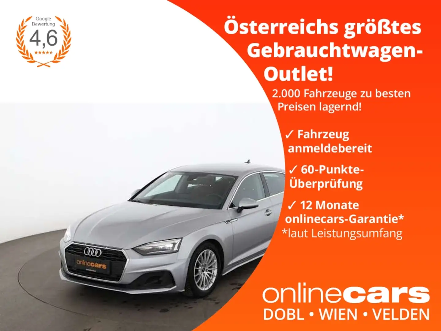 Audi A5 SB 30 TDI Business Aut LED AHK NAVI LEDER TEMP Silber - 1