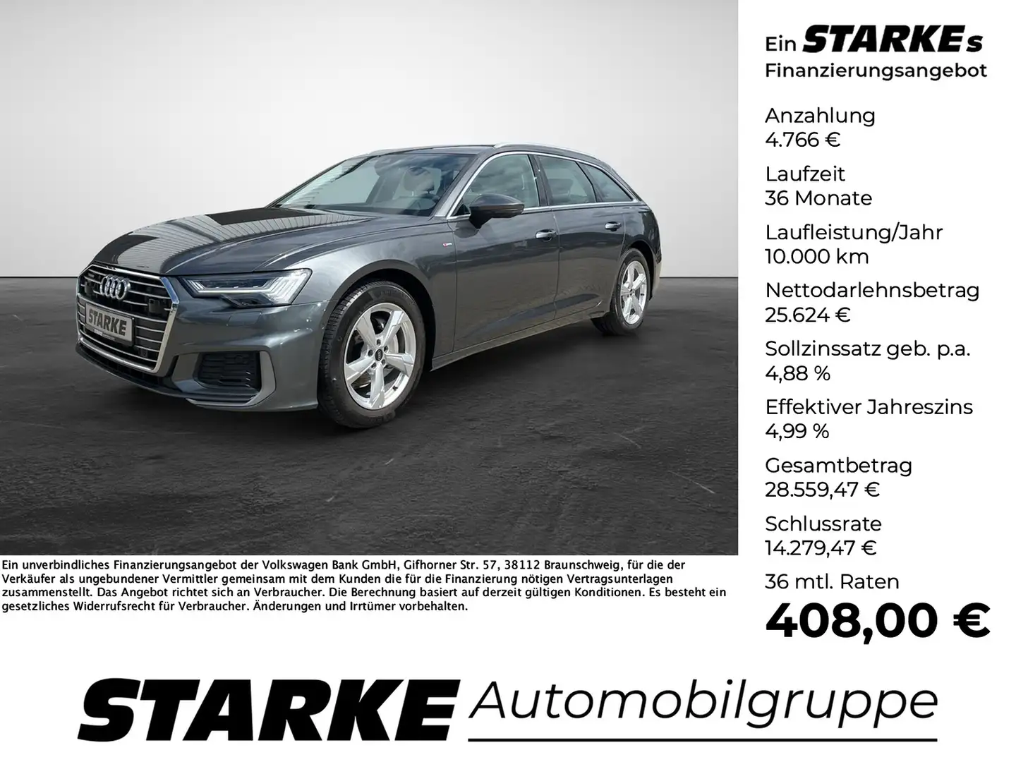 Audi A6 Avant 40 TDI quattro S tronic sport Grau - 1