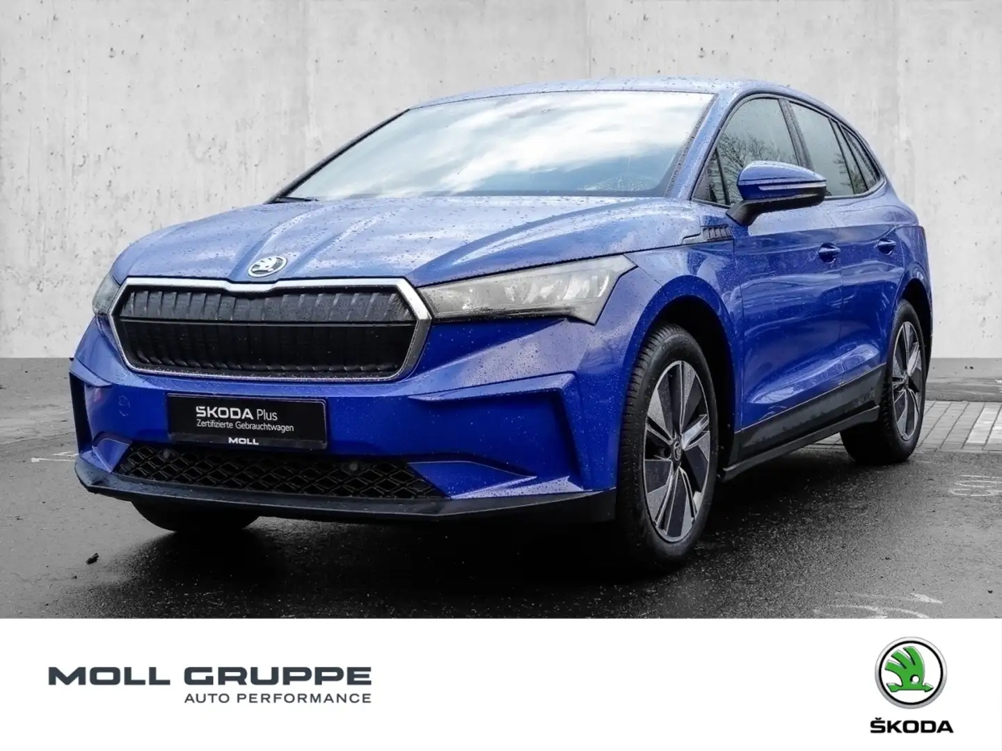 Skoda Enyaq 50 NAVI LED LM SPURH KLIMAA SOUNDSYS VICO Bleu - 1