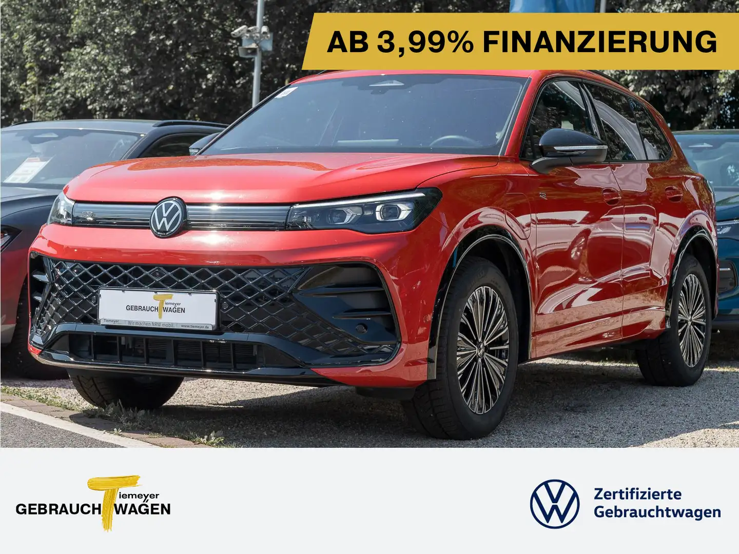 Volkswagen Tiguan eHybrid 200kW R-LINE BLACK PANO LEDER AHK Rot - 1