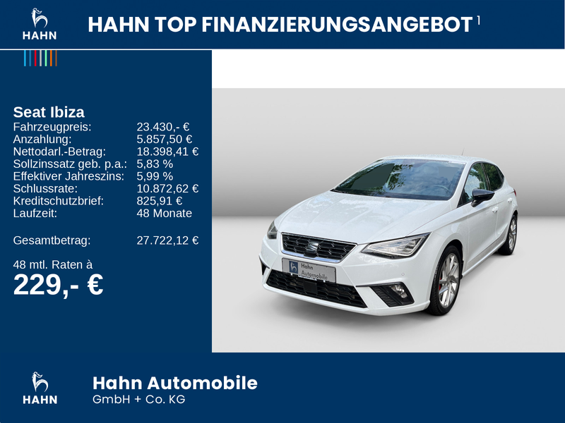 SEAT Ibiza 1.5TSI DSG FR LED ACC DAB Navi Kessy — photo 13