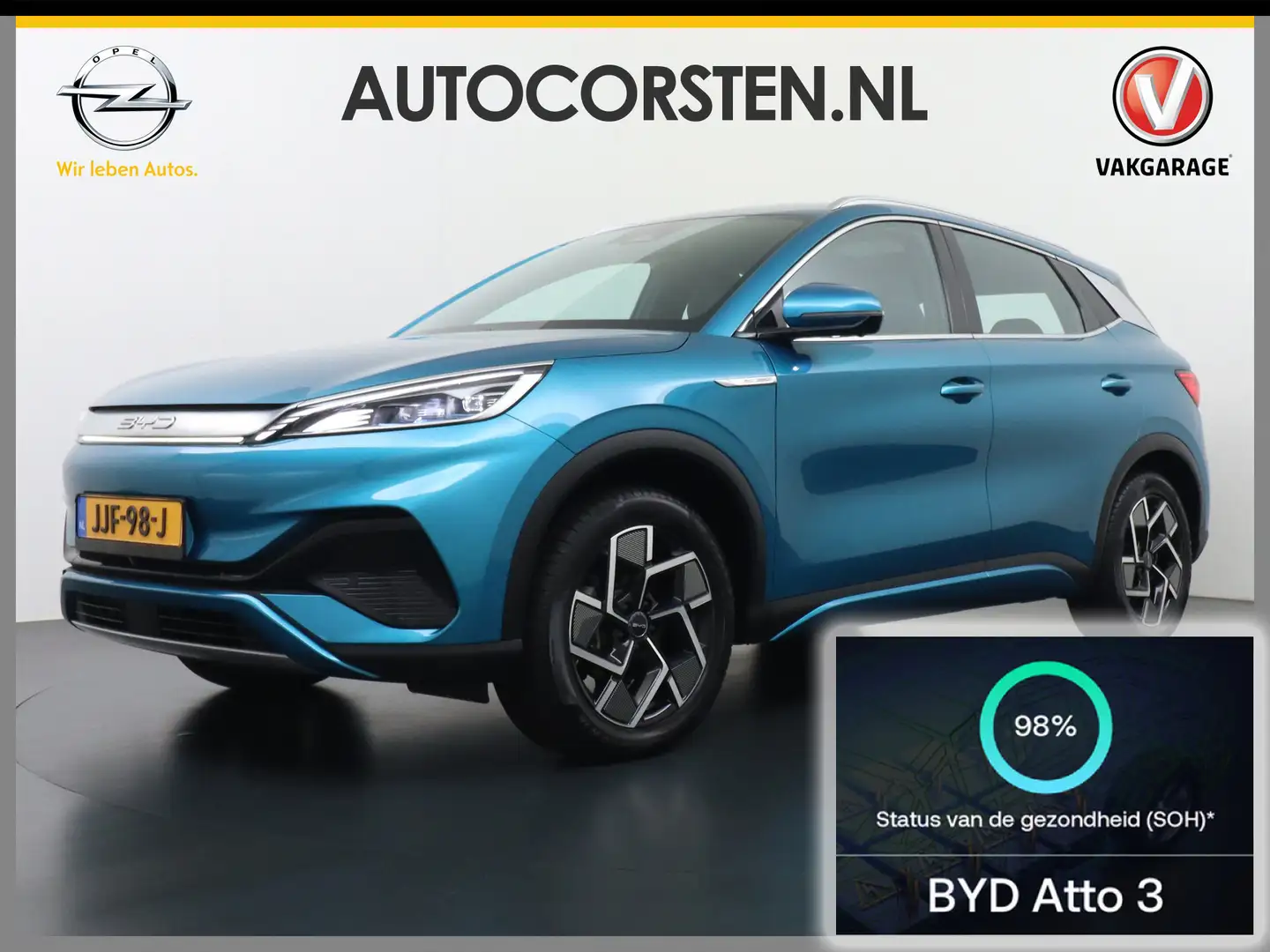 BYD Atto 3 60kWh Design SOH 98% Panoramadak Leder+Elektr.Vers Bleu - 1
