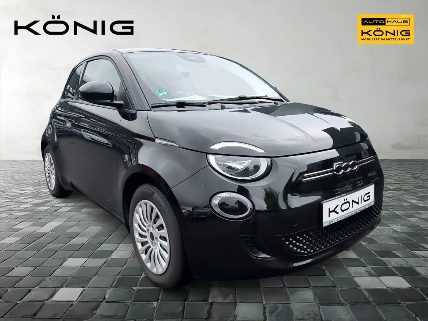 Fiat 500e MY23 118PS 42kWh KLIMA*CARPLAY*TEMPOMAT*DAB Schwarz - 2
