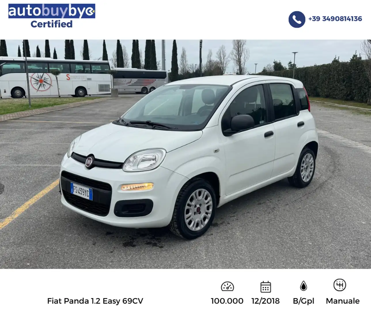 Fiat Panda Fiat Panda 1.2 Easy Easypower Gpl 69cv Weiß - 1