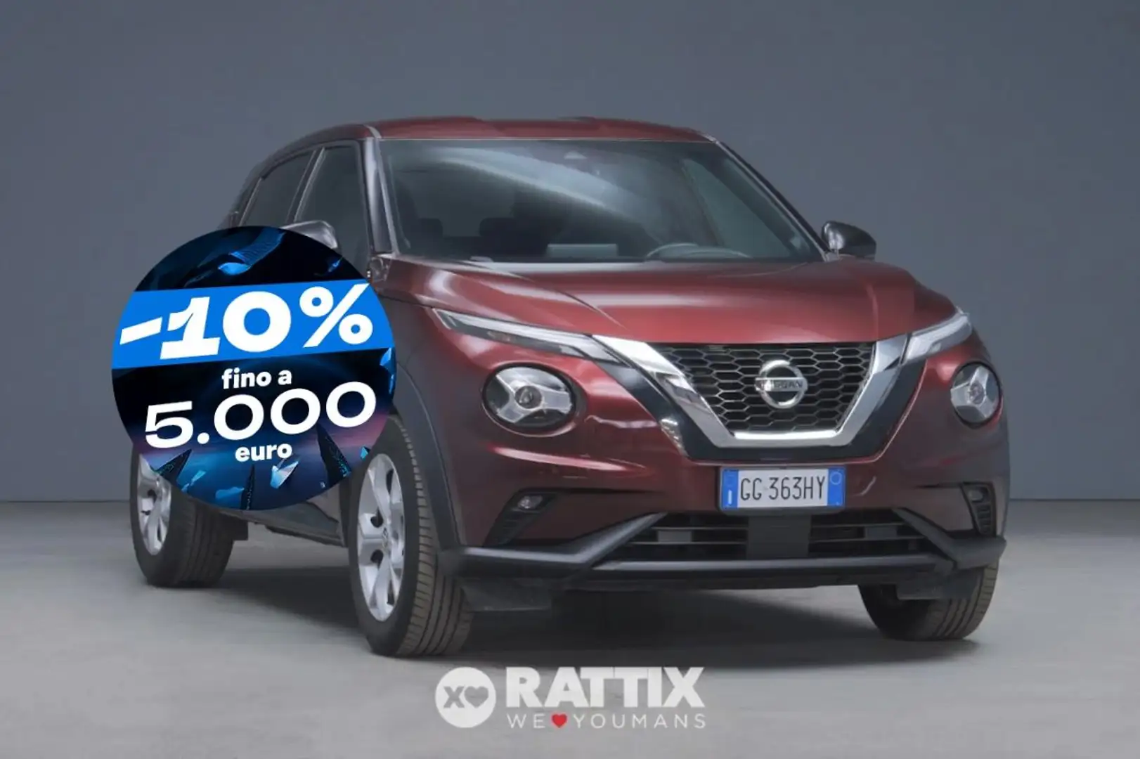 Nissan Juke 1.0 dig-t 114CV N-Connecta Rood - 1