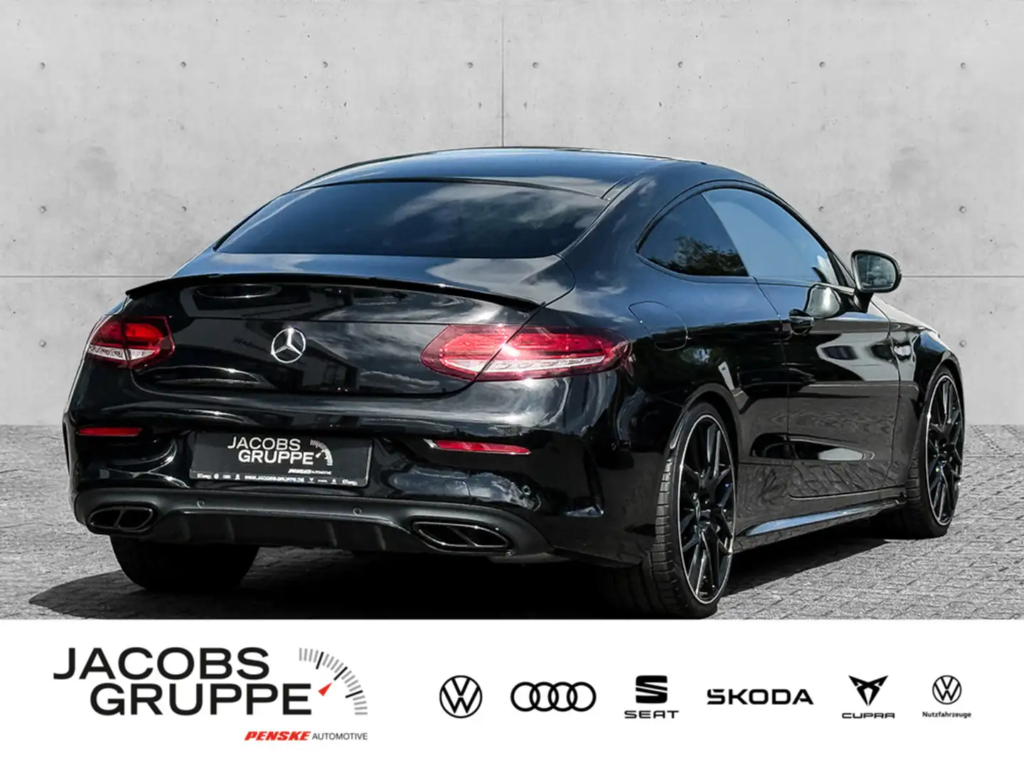 Mercedes-Benz C 300 Coupe AMG Line/Night/STH/Style//Navi/Kamera Zwart - 2