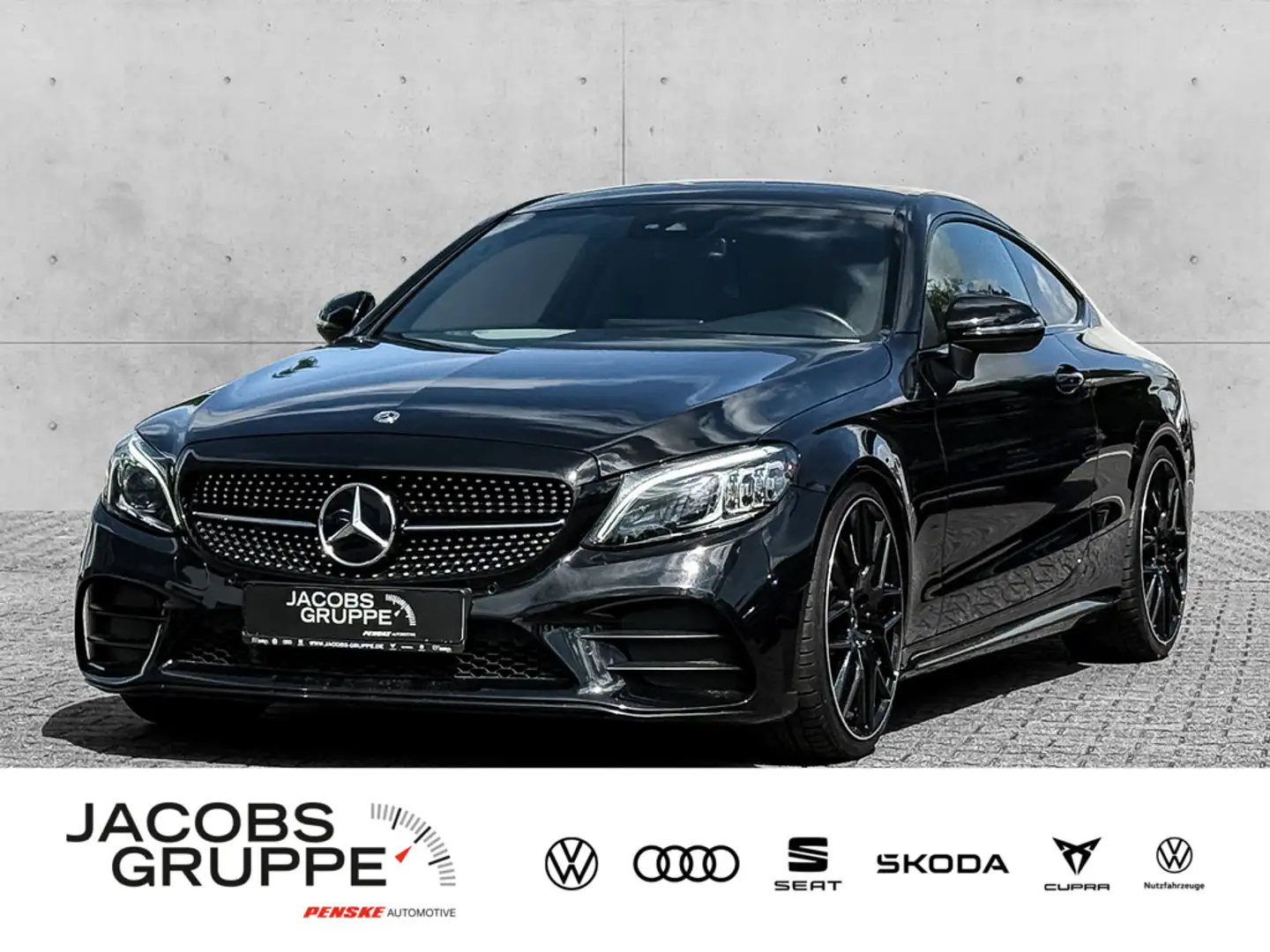 Mercedes-Benz C 300 Coupe AMG Line/Night/STH/Style//Navi/Kamera Zwart - 1