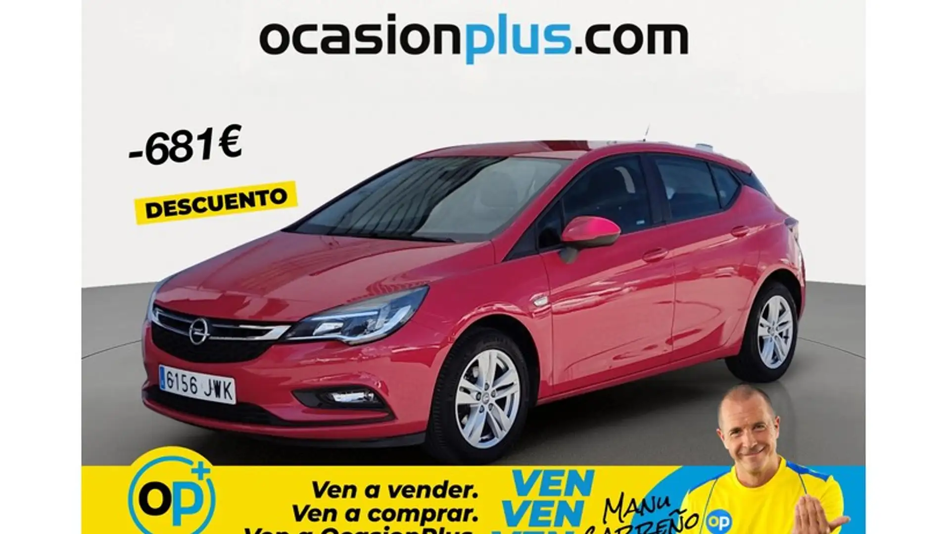 Opel Astra 1.4T S/S Selective 125 Rojo - 1