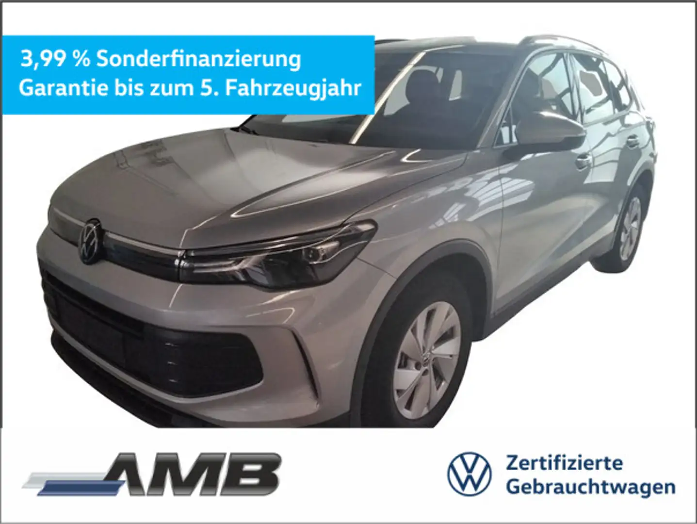 Volkswagen Tiguan 1.5 eTSI neuesModell/AHK/LED/Nav/11.29Gar Silber - 1