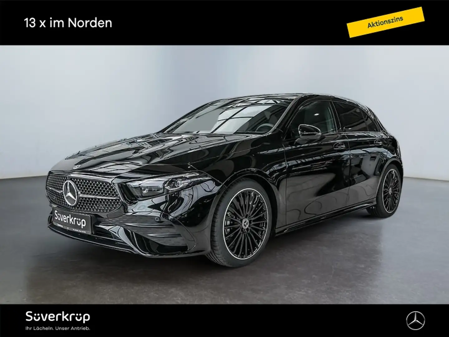 Mercedes-Benz A 200 d AMG NIGHT SPUR PANO DISTR KAMERA PDC Schwarz - 1