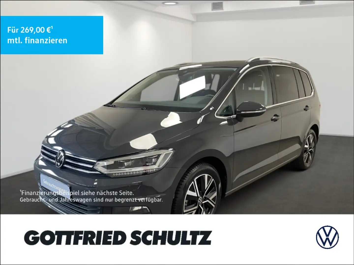 Volkswagen Touran 1.5 TSI Highline Panoramadach Sitzheizung Grau - 1
