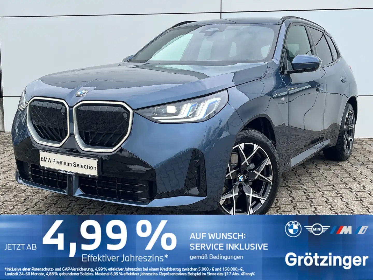 BMW X3 20 xDrive M Sportpaket LED+LenkHZ+AHK+H&K+ Bleu - 1