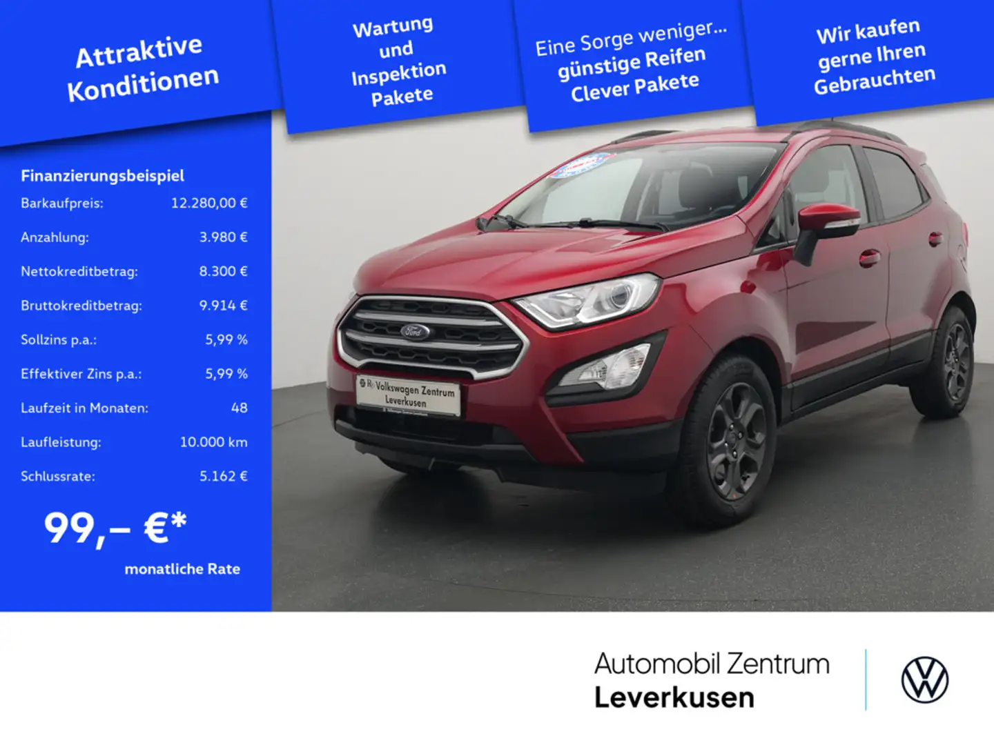 Ford EcoSport Cool&Connect NAVI SHZ PDC Rot - 1