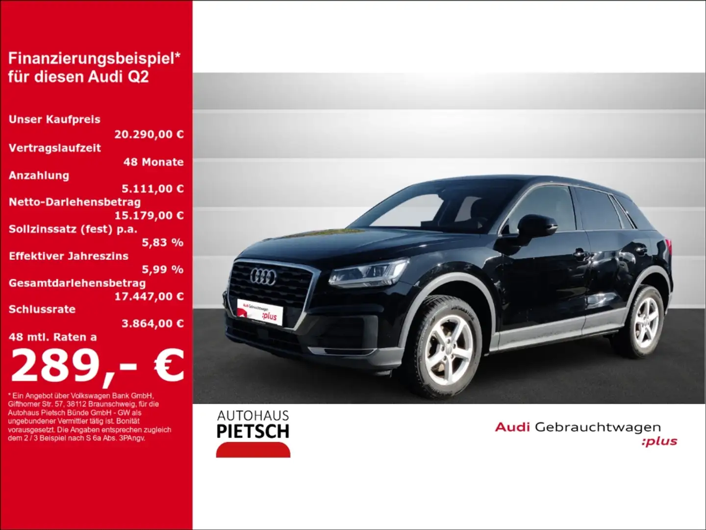 Audi Q2 35 TFSI LED Navi Keyless Dig.Cockpit Noir - 1