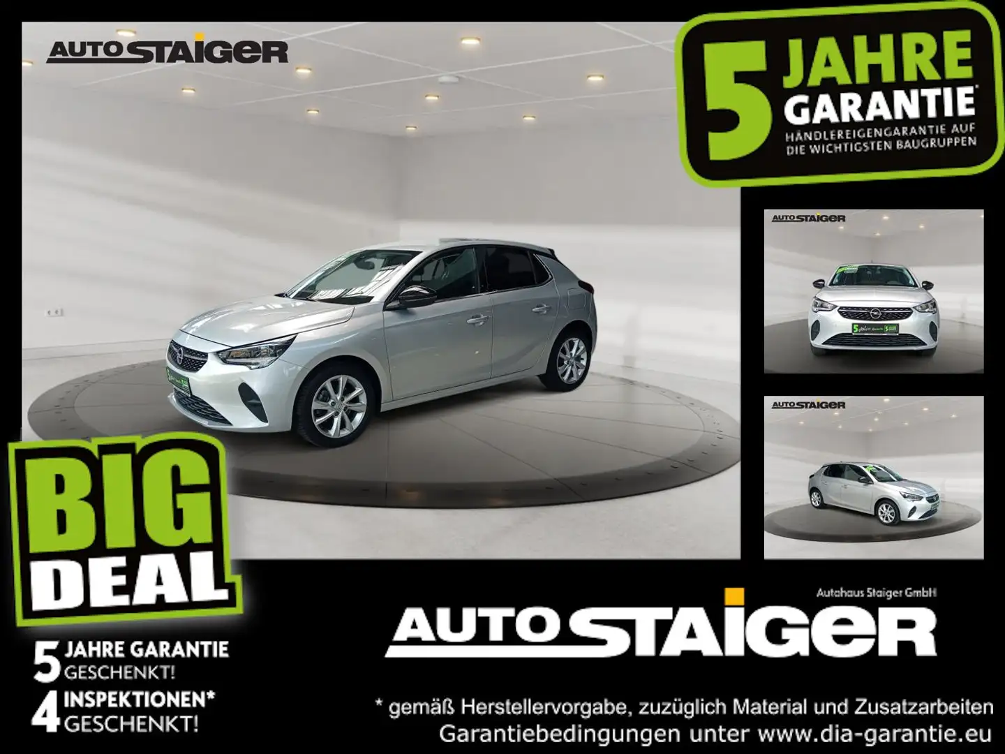 Opel Corsa F 1.2 Turbo Elegance *Klimaautomtik*LED* Grau - 1