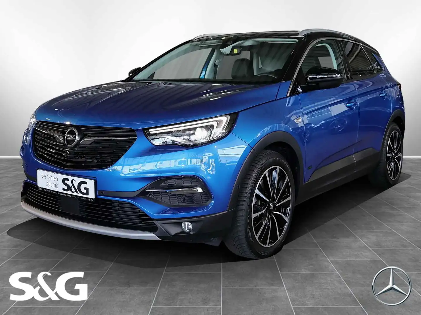 Opel Grandland X Ultimate 1.6 Turbo AHK+19 ZOLL+360° Modrá - 1