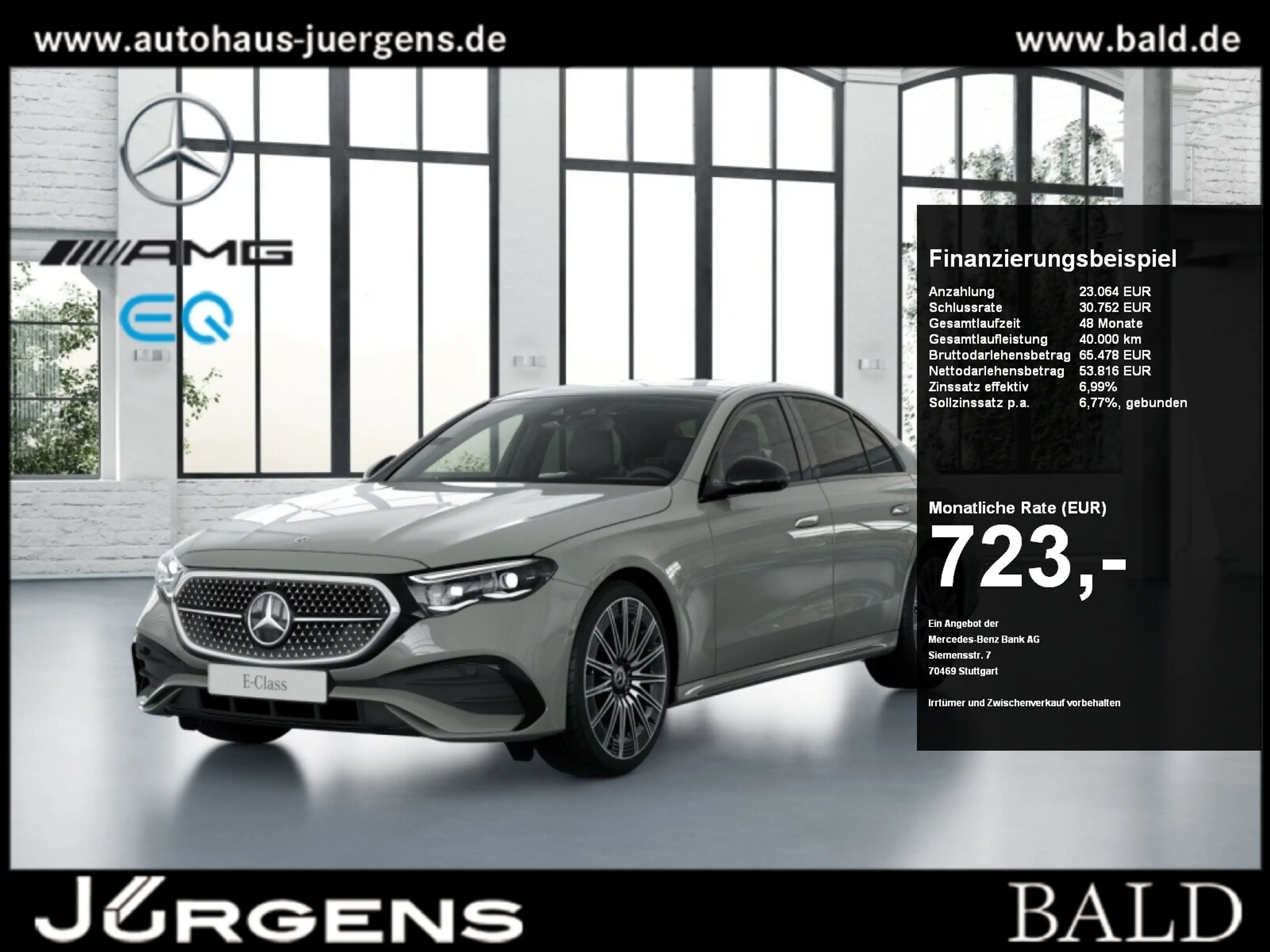Mercedes-Benz E 450 d 4MATIC Limousine AMG-Sport+Burm+Pano+360