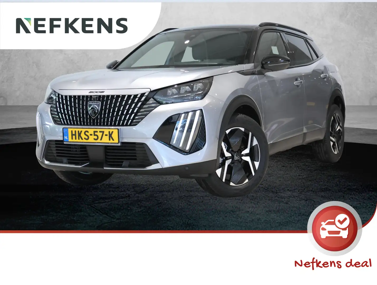 Peugeot 2008 SUV 136pk Hybrid GT | Dodehoekdetectie  | Draadloz Grijs - 1