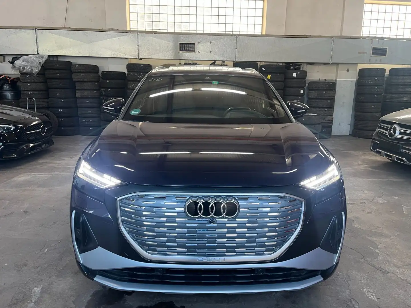 Audi Q4 e-tron Q4 45 e-tron quat S-Line HEAD KAMERA PANO MATRIX Bleu - 1
